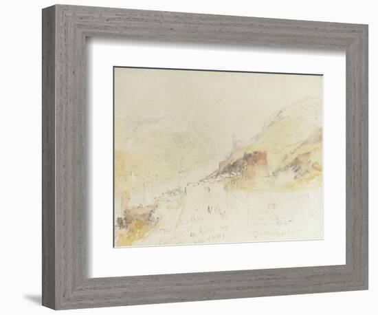 Rudesheim on the Rhine-J^ M^ W^ Turner-Framed Giclee Print