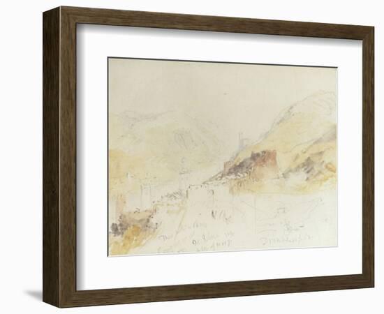 Rudesheim on the Rhine-J^ M^ W^ Turner-Framed Giclee Print