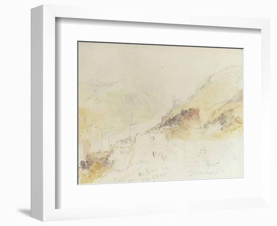 Rudesheim on the Rhine-J^ M^ W^ Turner-Framed Giclee Print