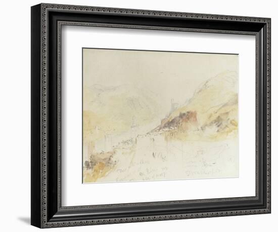 Rudesheim on the Rhine-J^ M^ W^ Turner-Framed Giclee Print