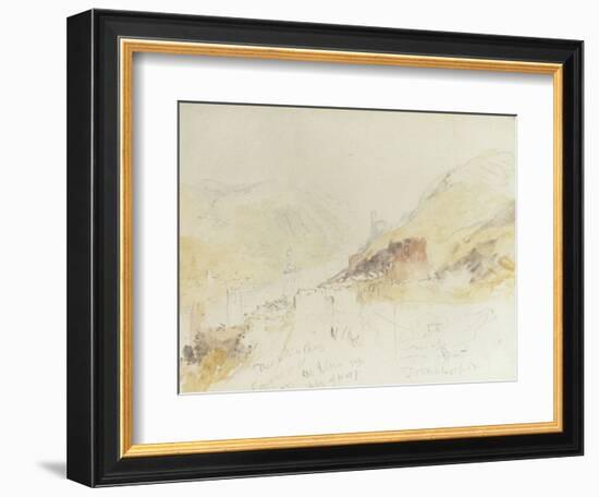 Rudesheim on the Rhine-J^ M^ W^ Turner-Framed Giclee Print