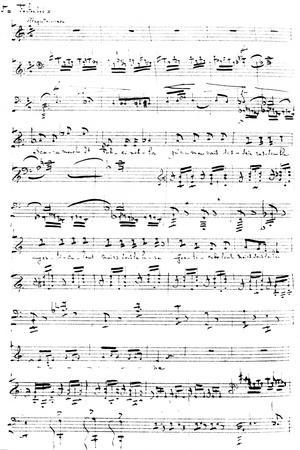 'Claude Debussy 's manuscript for 'Fantoche'' Giclee Print - Rudolf ...