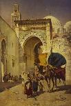 An Arab Street Scene-Rudolf Gustav Muller Wiesbaden-Premier Image Canvas