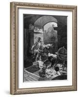 Rudolf II and Astrologer-Alphonse Mucha-Framed Art Print