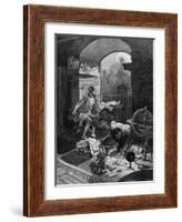 Rudolf II and Astrologer-Alphonse Mucha-Framed Art Print