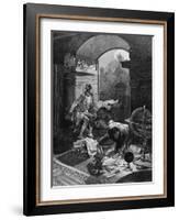 Rudolf II and Astrologer-Alphonse Mucha-Framed Art Print