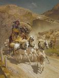 The Gotthard Pass Post Coach, 1873-Rudolf Koller-Giclee Print