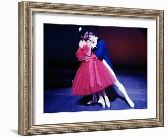 Rudolf Nureyev and Margot Fonteyn in Frederick Ashton's Marguerite and Armand, England-Anthony Crickmay-Framed Photographic Print