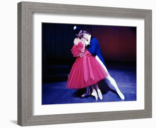 Rudolf Nureyev and Margot Fonteyn in Frederick Ashton's Marguerite and Armand, England-Anthony Crickmay-Framed Photographic Print