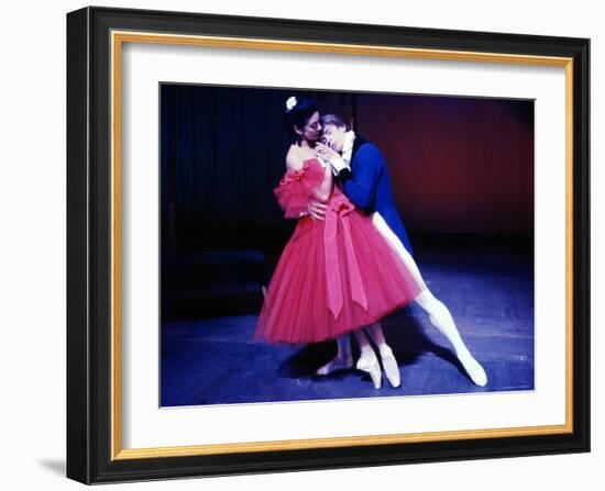 Rudolf Nureyev and Margot Fonteyn in Frederick Ashton's Marguerite and Armand, England-Anthony Crickmay-Framed Photographic Print