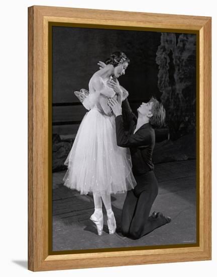 Rudolf Nureyev and Margot Fonteyn in Giselle, England-Anthony Crickmay-Framed Premier Image Canvas