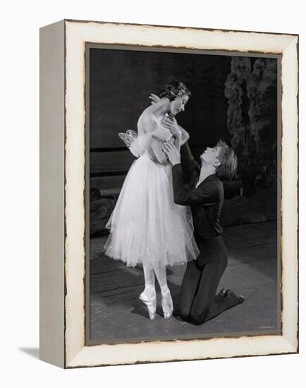 Rudolf Nureyev and Margot Fonteyn in Giselle, England-Anthony Crickmay-Framed Premier Image Canvas