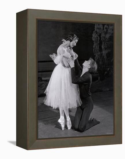 Rudolf Nureyev and Margot Fonteyn in Giselle, England-Anthony Crickmay-Framed Premier Image Canvas