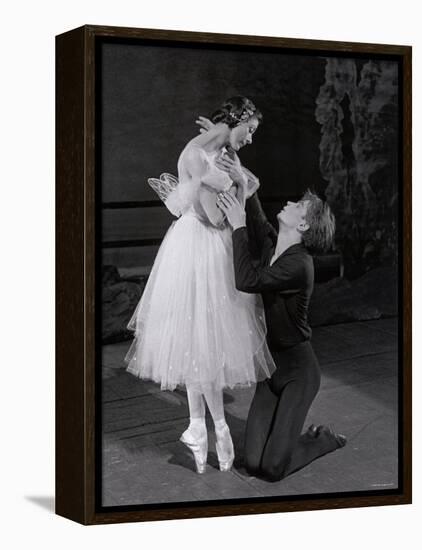 Rudolf Nureyev and Margot Fonteyn in Giselle, England-Anthony Crickmay-Framed Premier Image Canvas