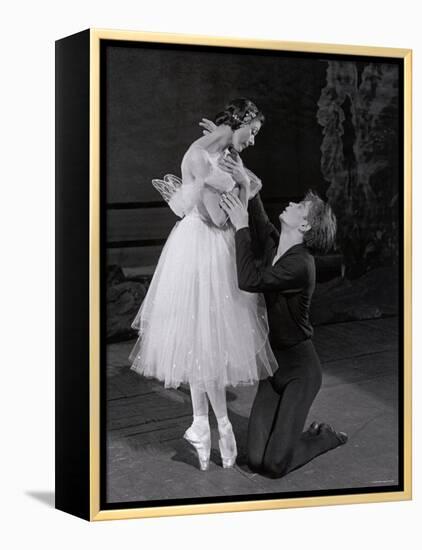 Rudolf Nureyev and Margot Fonteyn in Giselle, England-Anthony Crickmay-Framed Premier Image Canvas