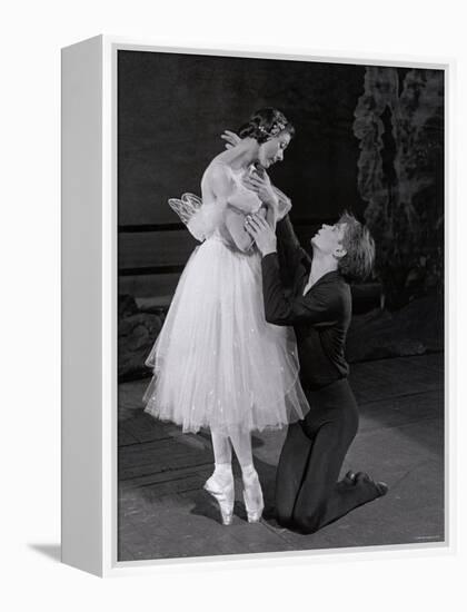 Rudolf Nureyev and Margot Fonteyn in Giselle, England-Anthony Crickmay-Framed Premier Image Canvas