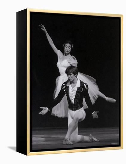 Rudolf Nureyev and Margot Fonteyn in Giselle, England-Anthony Crickmay-Framed Premier Image Canvas