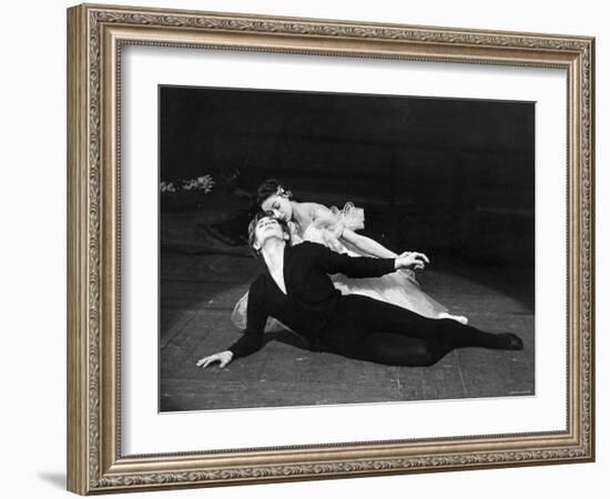 Rudolf Nureyev and Margot Fonteyn in Giselle, England-Anthony Crickmay-Framed Photographic Print