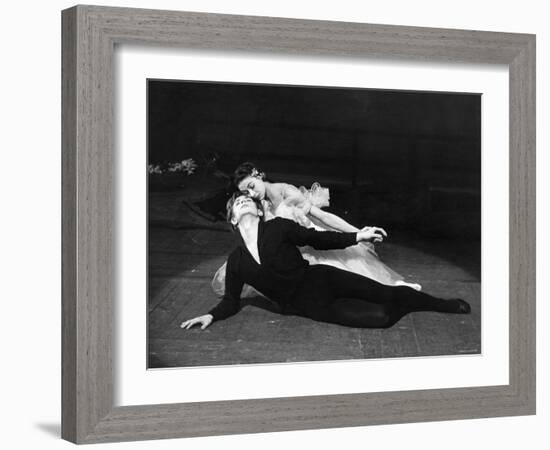 Rudolf Nureyev and Margot Fonteyn in Giselle, England-Anthony Crickmay-Framed Photographic Print