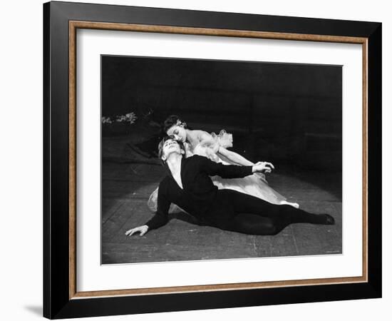 Rudolf Nureyev and Margot Fonteyn in Giselle, England-Anthony Crickmay-Framed Photographic Print