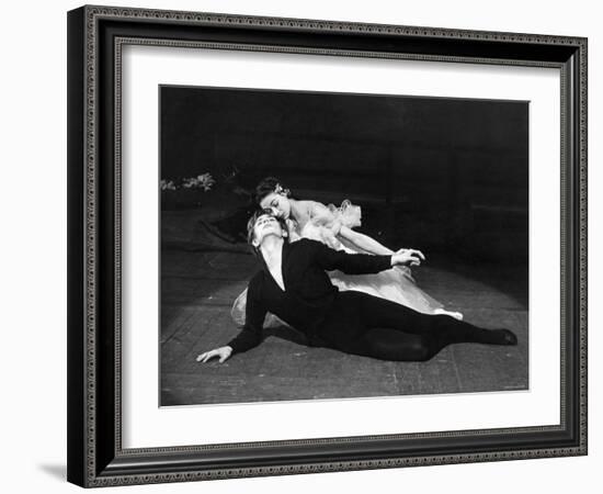 Rudolf Nureyev and Margot Fonteyn in Giselle, England-Anthony Crickmay-Framed Photographic Print