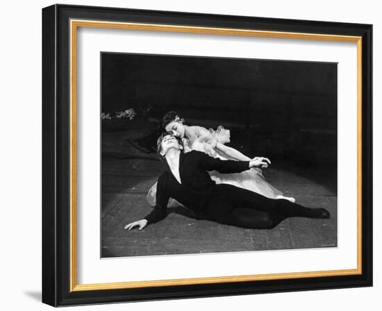 Rudolf Nureyev and Margot Fonteyn in Giselle, England-Anthony Crickmay-Framed Photographic Print