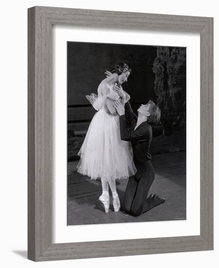 Rudolf Nureyev and Margot Fonteyn in Giselle, England-Anthony Crickmay-Framed Photographic Print