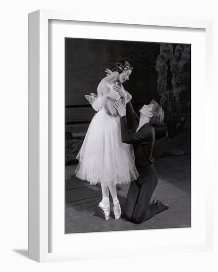 Rudolf Nureyev and Margot Fonteyn in Giselle, England-Anthony Crickmay-Framed Photographic Print