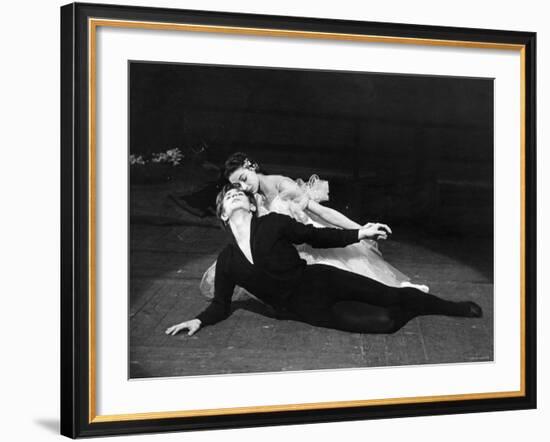 Rudolf Nureyev and Margot Fonteyn in Giselle, England-Anthony Crickmay-Framed Photographic Print