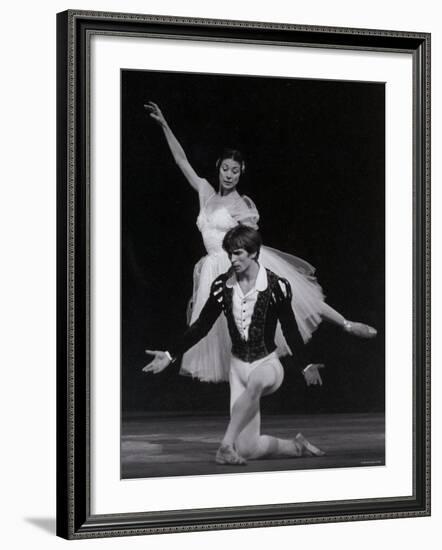 Rudolf Nureyev and Margot Fonteyn in Giselle, England-Anthony Crickmay-Framed Photographic Print