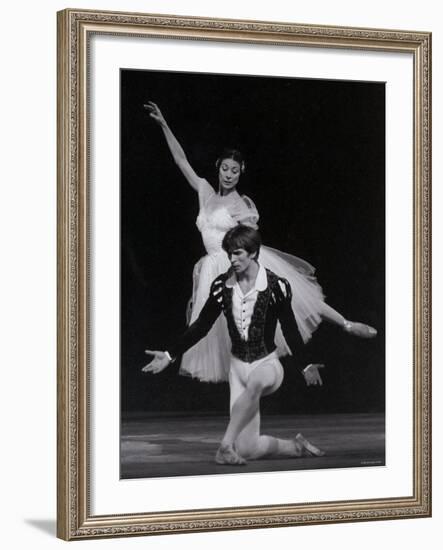 Rudolf Nureyev and Margot Fonteyn in Giselle, England-Anthony Crickmay-Framed Photographic Print