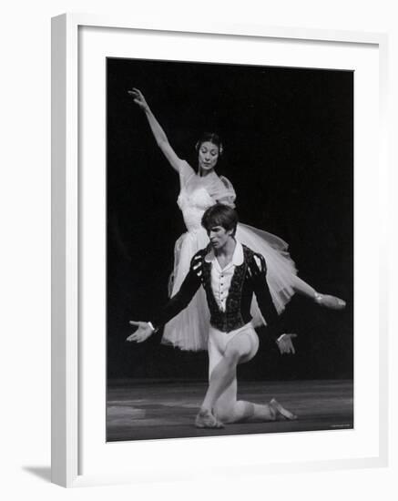 Rudolf Nureyev and Margot Fonteyn in Giselle, England-Anthony Crickmay-Framed Photographic Print