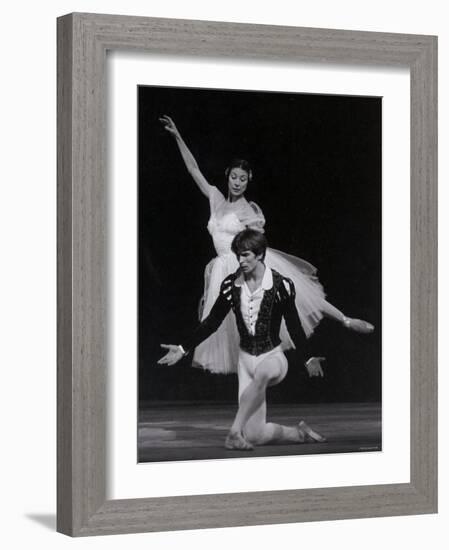 Rudolf Nureyev and Margot Fonteyn in Giselle, England-Anthony Crickmay-Framed Photographic Print