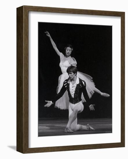 Rudolf Nureyev and Margot Fonteyn in Giselle, England-Anthony Crickmay-Framed Photographic Print