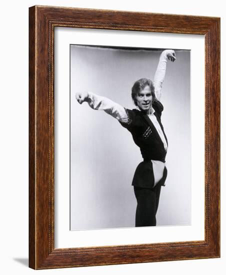 Rudolf Nureyev Rehearsing For a Televised Performance of Gayane-Anthony Crickmay-Framed Photographic Print