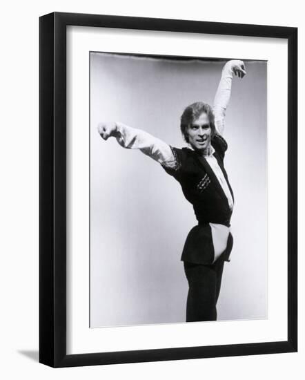 Rudolf Nureyev Rehearsing For a Televised Performance of Gayane-Anthony Crickmay-Framed Photographic Print