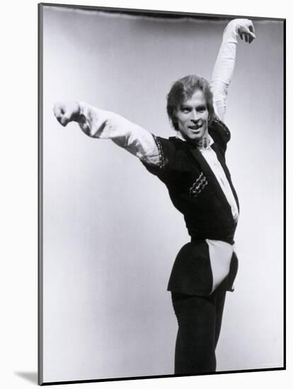 Rudolf Nureyev Rehearsing For a Televised Performance of Gayane-Anthony Crickmay-Mounted Photographic Print