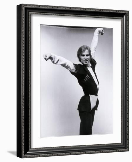 Rudolf Nureyev Rehearsing For a Televised Performance of Gayane-Anthony Crickmay-Framed Photographic Print