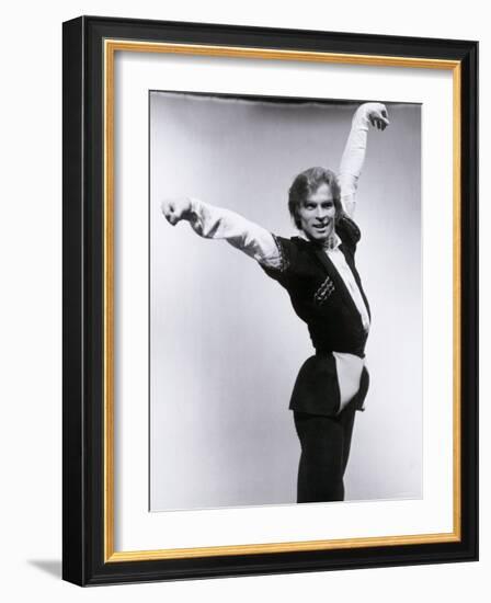 Rudolf Nureyev Rehearsing For a Televised Performance of Gayane-Anthony Crickmay-Framed Photographic Print