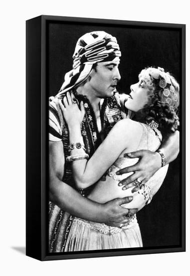 Rudolf Valentino as Ahmed and Vilma Banky as Yasmin in 'son of the Sheik' 1926, C.1930 (B/W Photo)-American Photographer-Framed Premier Image Canvas