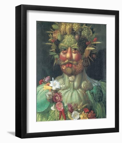 Rudolph II As Vertummus-Giuseppe Arcimboldo-Framed Premium Giclee Print