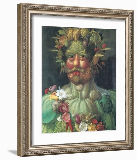 Rudolph II As Vertummus-Giuseppe Arcimboldo-Framed Premium Giclee Print