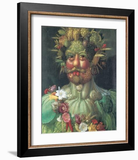 Rudolph II As Vertummus-Giuseppe Arcimboldo-Framed Premium Giclee Print