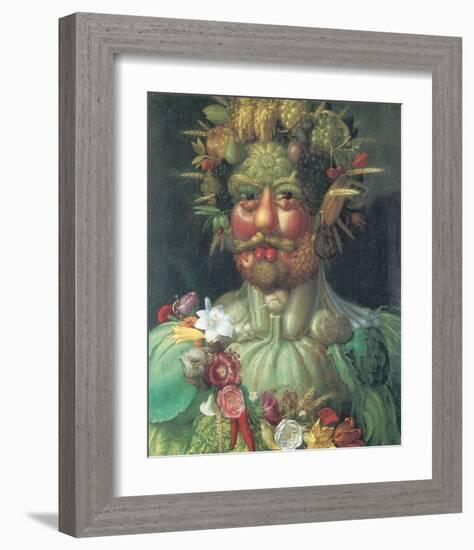 Rudolph II As Vertummus-Giuseppe Arcimboldo-Framed Premium Giclee Print