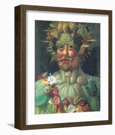 Rudolph II As Vertummus-Giuseppe Arcimboldo-Framed Premium Giclee Print