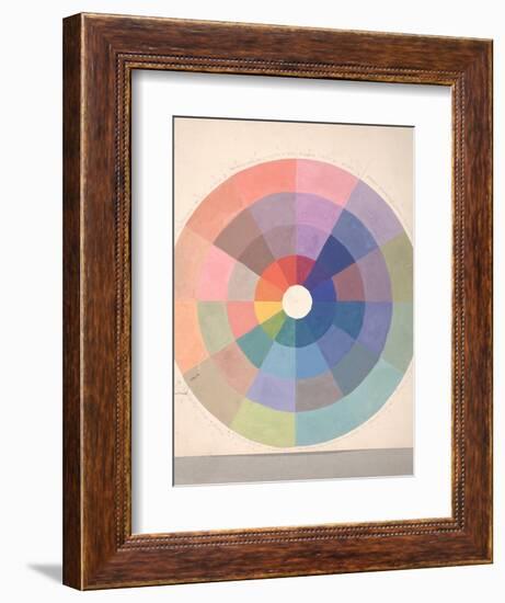 Rudolph Schaeffer, Color Wheel; Archive of American Art--Framed Art Print