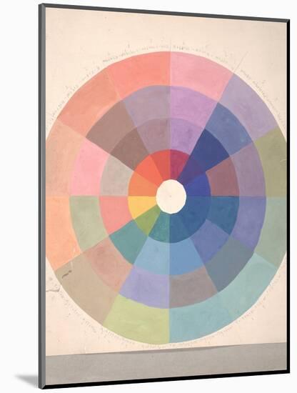Rudolph Schaeffer, Color Wheel; Archive of American Art-null-Mounted Art Print