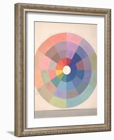 Rudolph Schaeffer, Color Wheel; Archive of American Art-null-Framed Art Print