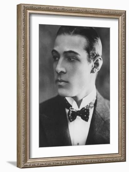 Rudolph Valentino (1895-192), Italian Actor-J Beagles & Co-Framed Photographic Print