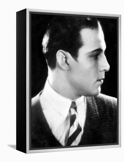 Rudolph Valentino, 1920s-null-Framed Stretched Canvas